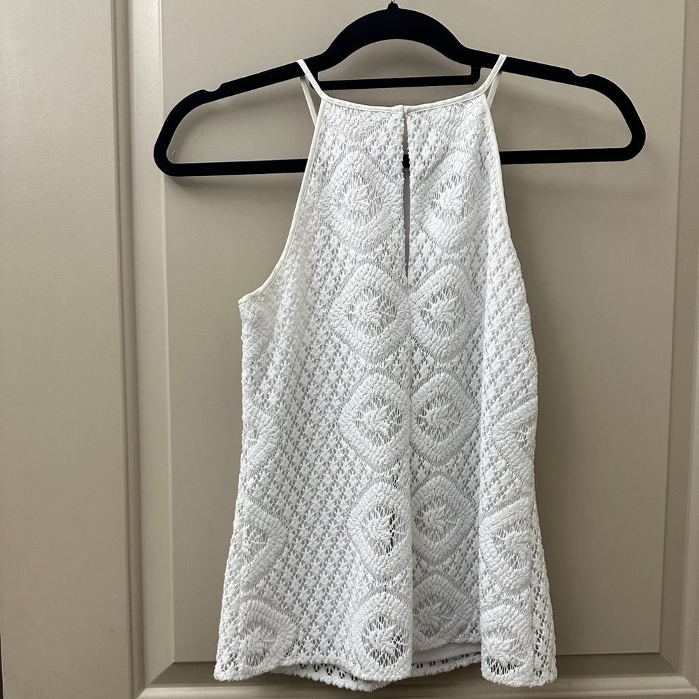 Lilly Pulitzer white detailed top XS